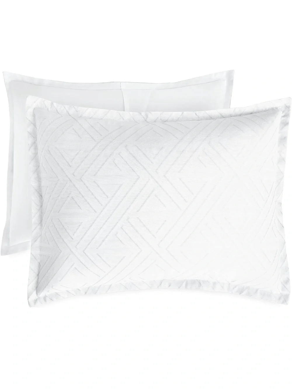 Scott Living Laredo Jacquard Cotton Sateen 3pc Duvet Cover Set F/Q Harbor Mist